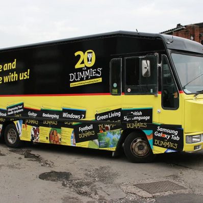 Dummies truck - full wrap mix of digital print and solid colour vinyl