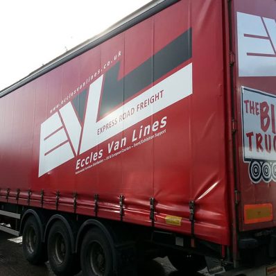 Eccles Van Lines - truck curtain side graphics