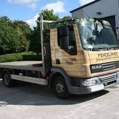 Fencelands - full colour digital truck wrap