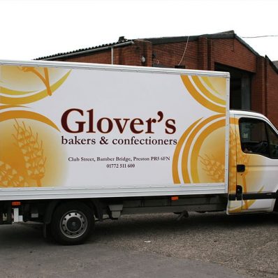 Glover's - full colour digitally printed vehicle wrap