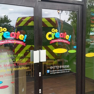 Go Create - full colour digitally printed and contour cut window graphics