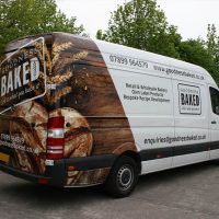 Goodness Baked - digitally printed part van wrap