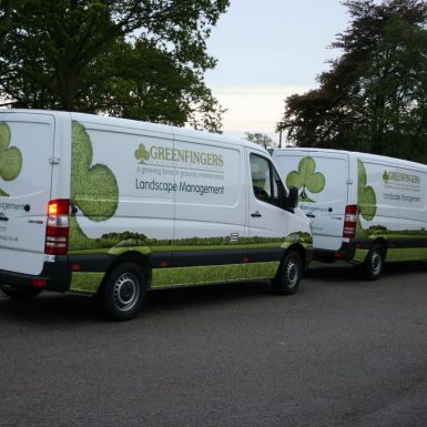 Greenfingers fleet - digital print and cut vinyl vehicle graphics