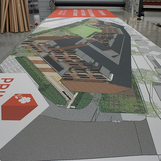 Hoarding panel manufacturing - banner