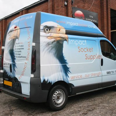 Impact Socket - digitally printed vinyl graphics full vehicle wrap