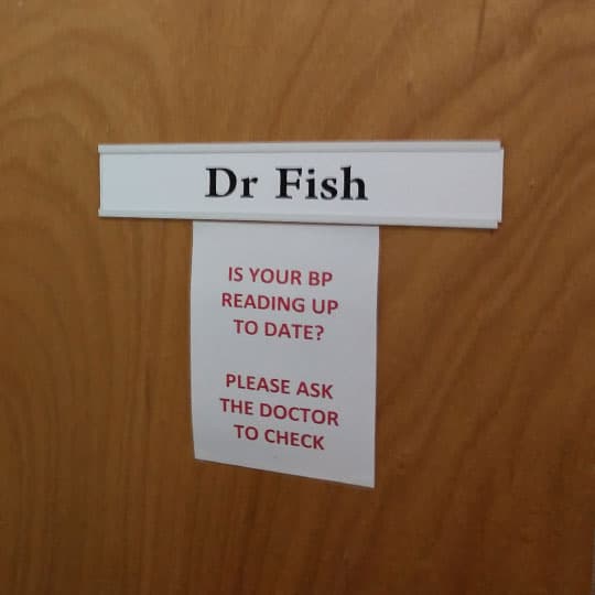 Interchangeable door signs - banner