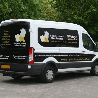 JS Joinery - print and cut vinyl vehicle graphics