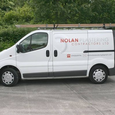 Karl Nolan Plastering - cut vinyl vehicle graphics