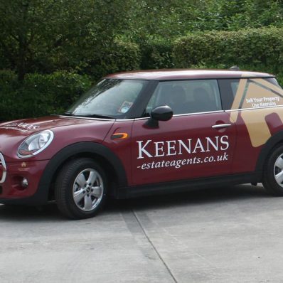 Keenans Estate Agent - full colour digitally printed cut vinyl vehicle graphics