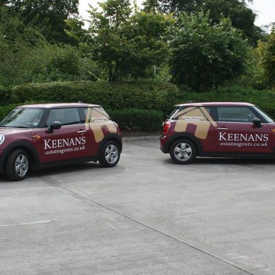 Keenans fleet - cut digitally printed vinyl vehicle graphics