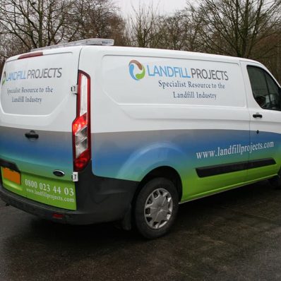 Landfill Projects - print and cut vinyl vehicle graphics