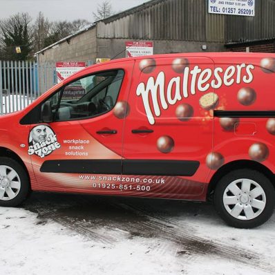 Maltesers - printed custom colour match full vehicle wrap