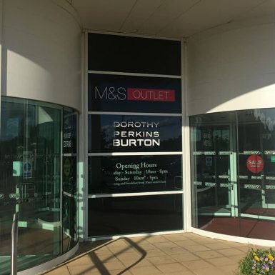 Marks & Spencer Colne - boundary mill window graphics
