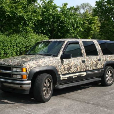 Mastercraft Chevvy - camo vehicle wrap