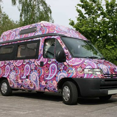 Molly Mo Campervan - full vehicle wrap using digitally printed vinyl