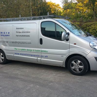More Living Space - print and cut vinyl vehicle graphics