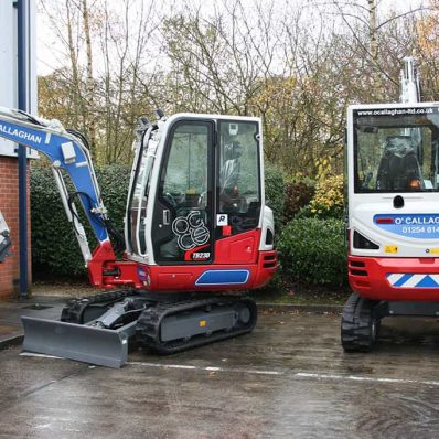 O'Callaghan kubota diggers - cut vinyl and reflective vinyl vehicle graphics
