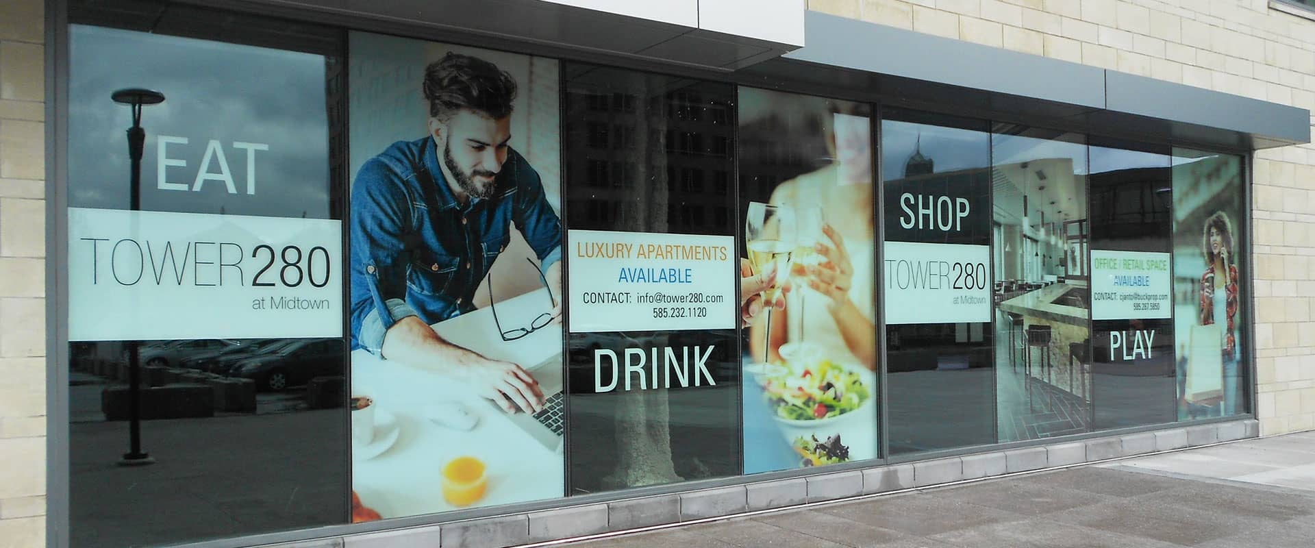 One-Way-Vision Window Graphics banner