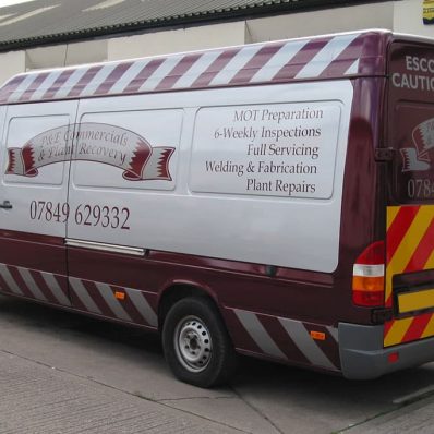 P&E Commercials - cut vinyl vehicle graphics with part chapter-8 kit to rear