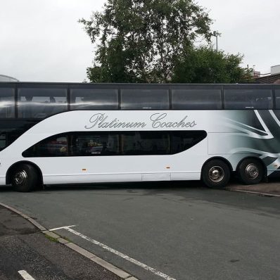 Platinum Coaches - full colour digitally printed wrap