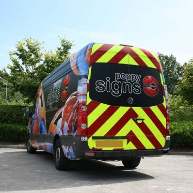Poppy Signs Crafter - black full wrap with chapter-8 kit on rear