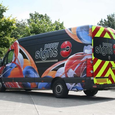 Poppy Signs Sprinter- full colour vehicle wrap
