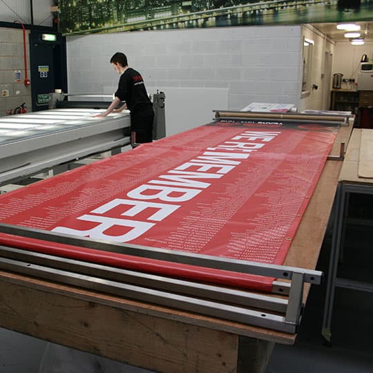 PVC banner manufacturing process - banner