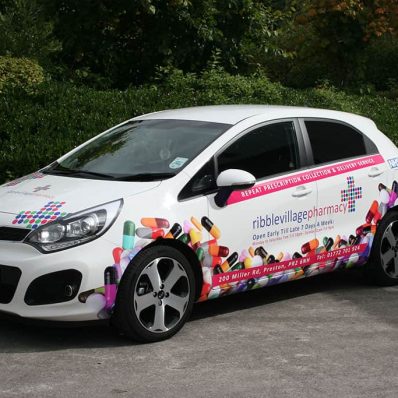 Ribble Village Pharmacy - vehicle graphics part wrap