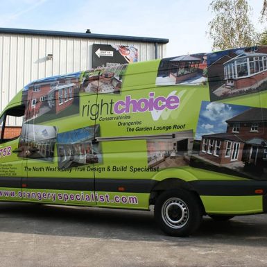 Right Choice - full colour digitally printed vehicle wrap
