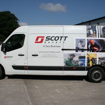 Scott Safety - digitally printed part can wrap