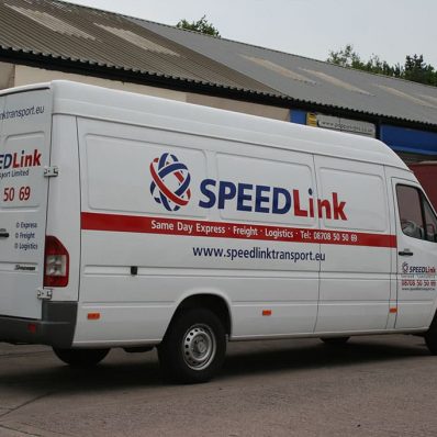 Speedlink sprinter - print and cut vinyl vehicle graphics