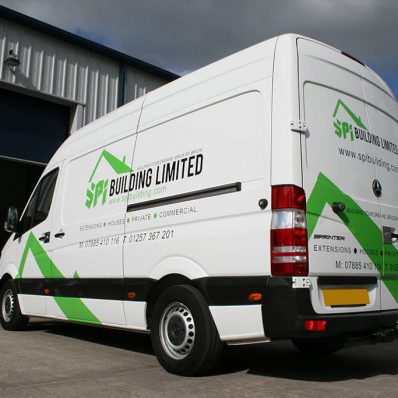 SPI Building Ltd sprinter - print and cut vinyl vehicle graphics