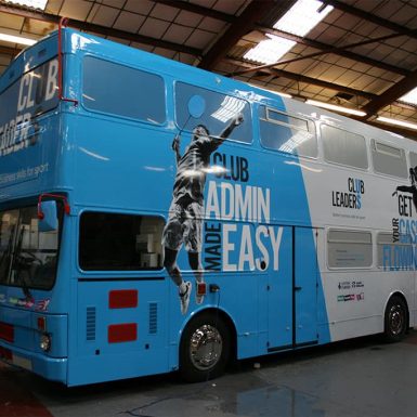 Sport England - digitally printed bus wrap