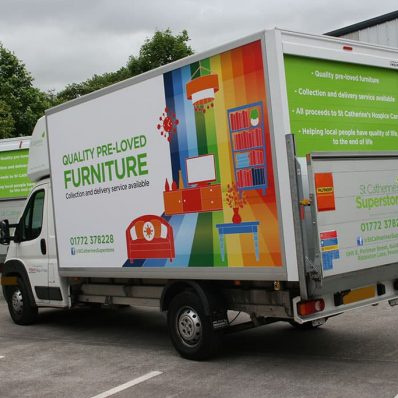 St Catherine's Hospice - digitally printed cut vinyl vehicle graphics