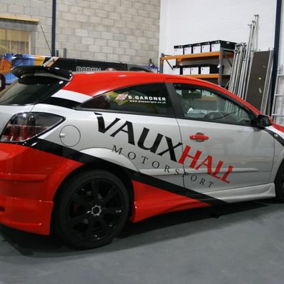 Steven Gardner Vauxhall - digitally printed and cut vehicle graphics