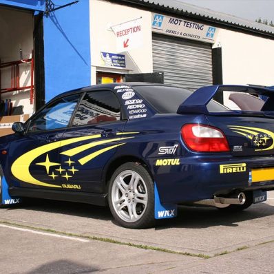 Subaru - digitally printed and cut vinyl vehicle graphics