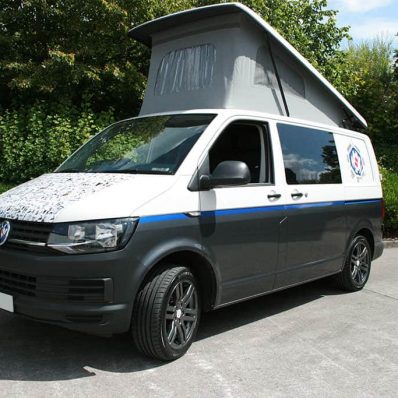 VW Campervan - cut vinyl vehicle graphics part wrap