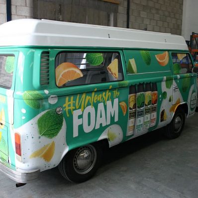 Zeal Creative Original Source Campervan - digitally printed full wrap