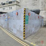 Trade Customer - digitally printed high tack vinyl wrap to timber hoarding with an-anti graffiti protective laminate