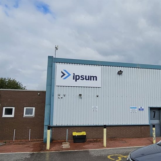 Ipsum Utilities - 3 meter full colour digitally printed vinyl sign tray