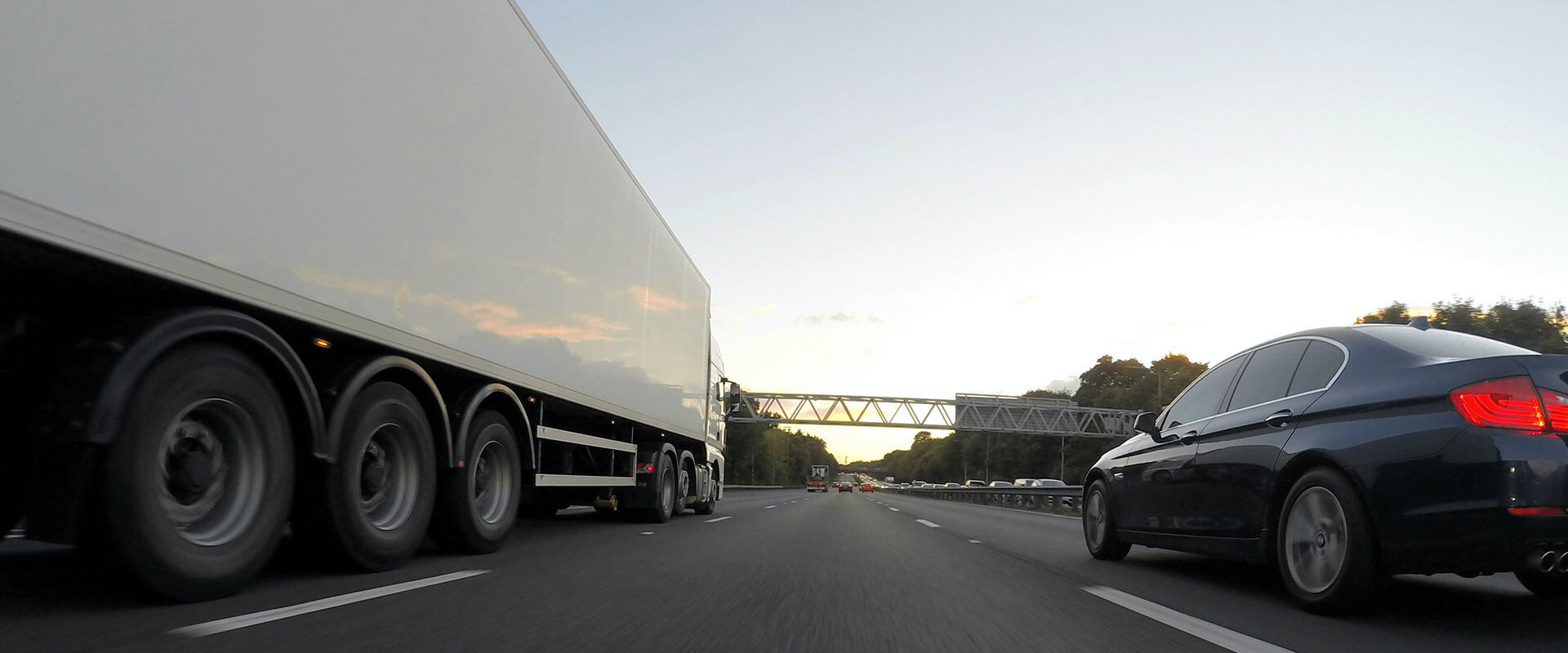 Lorry on motorway